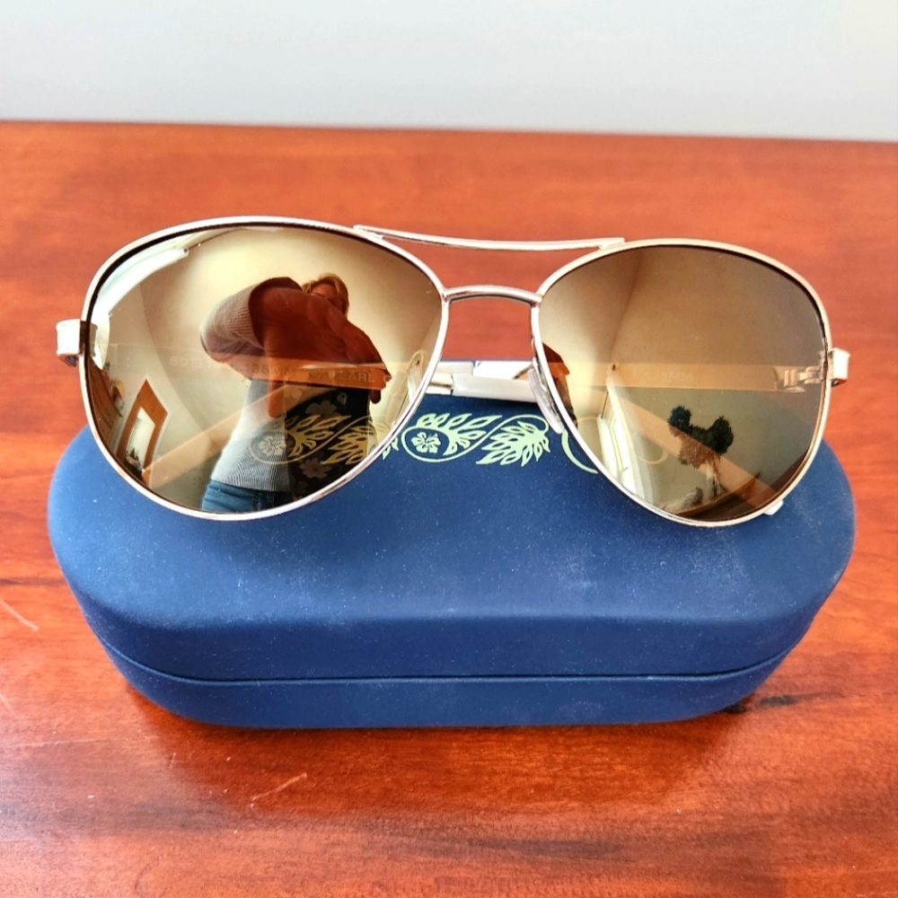 Women's OP Gold Aviator Sunglasses